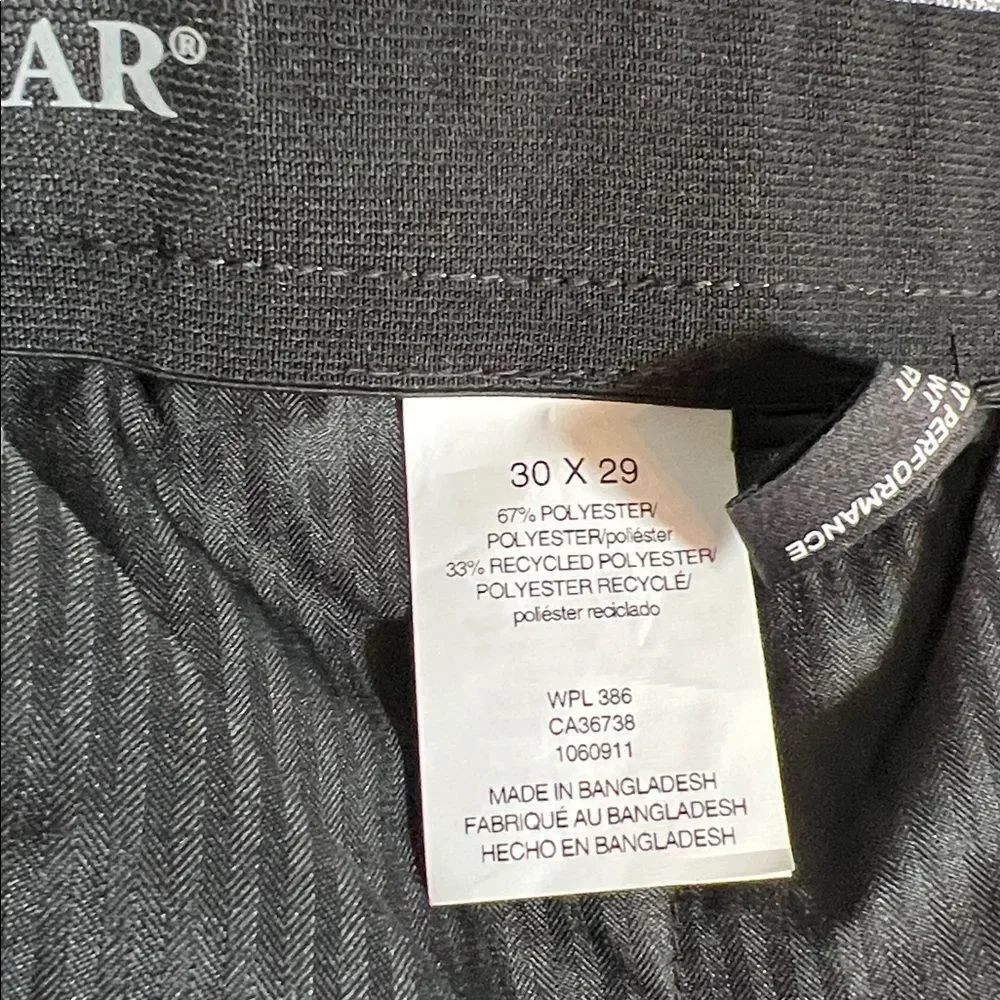 Haggar Men’s Comfort Performance Straight Fit Dress Pants 30x29